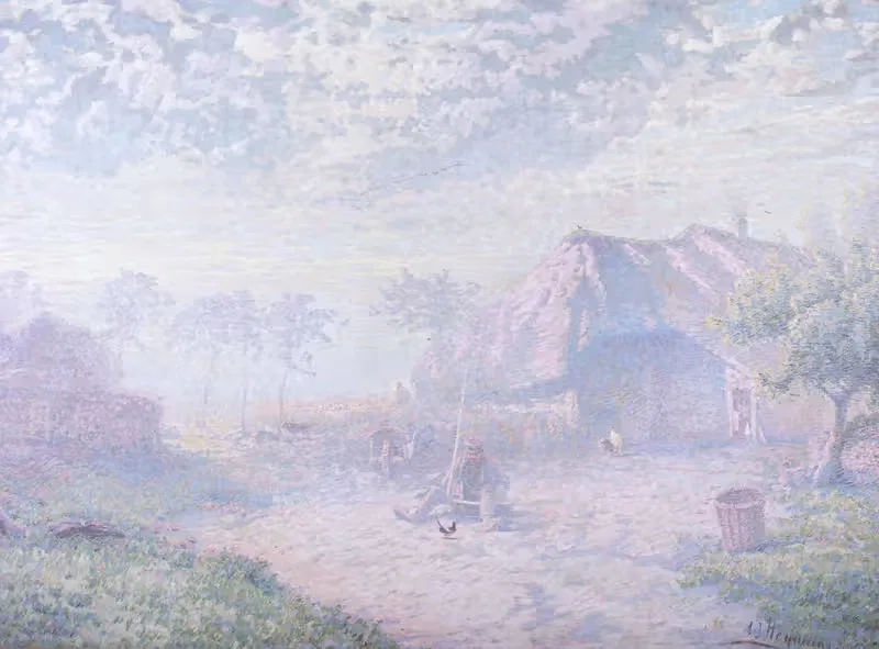 Раннее утро by Адриен-Жозеф Эйманс, 1907 — digital art print download