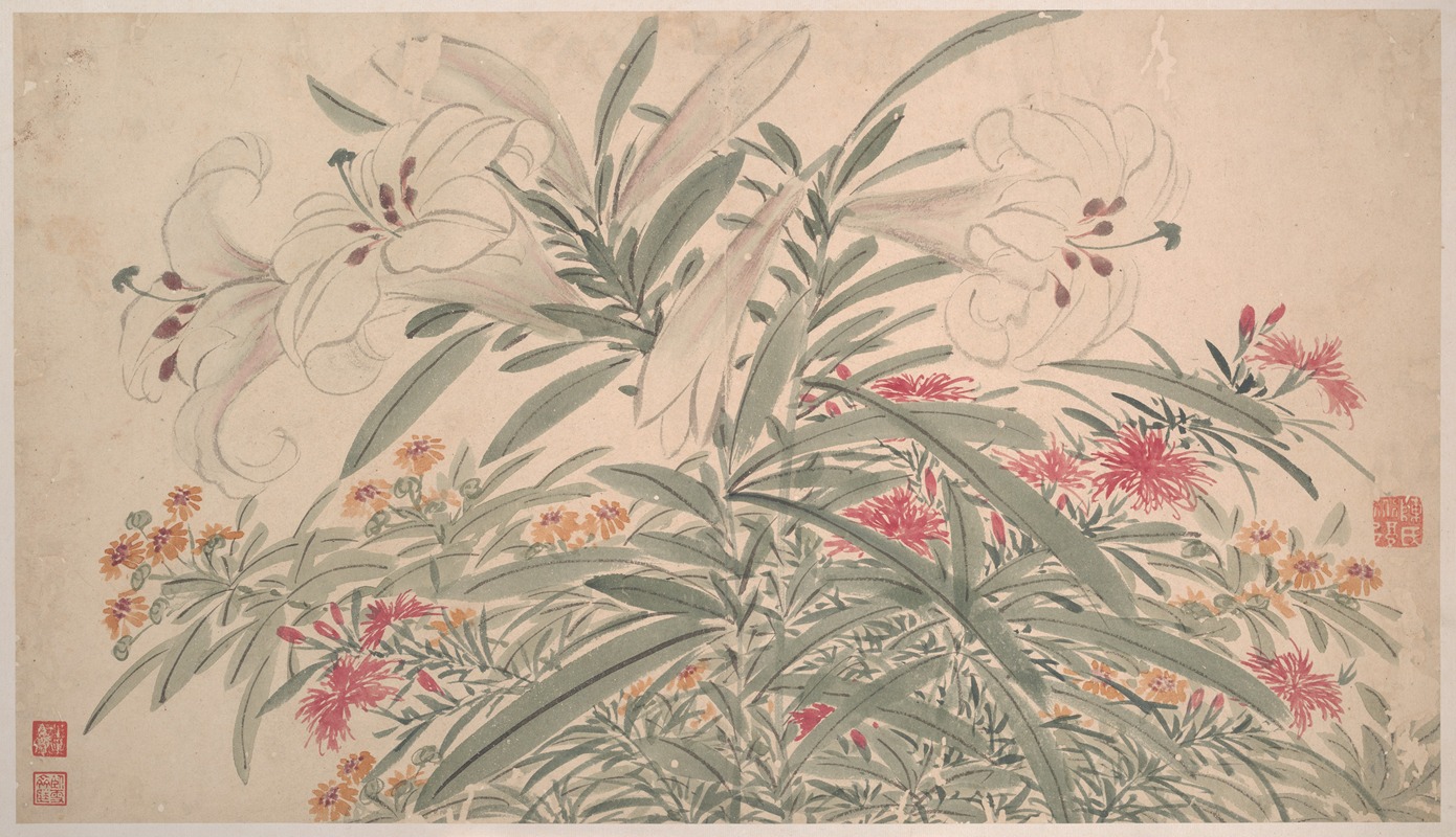 Garden Flowers Pl.16 by Чэнь Чунь, 1540 — digital art print download