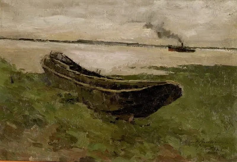Река Шельда в Дёле by Альберт Баертсоен, 1889 - 1886 — digital art print download