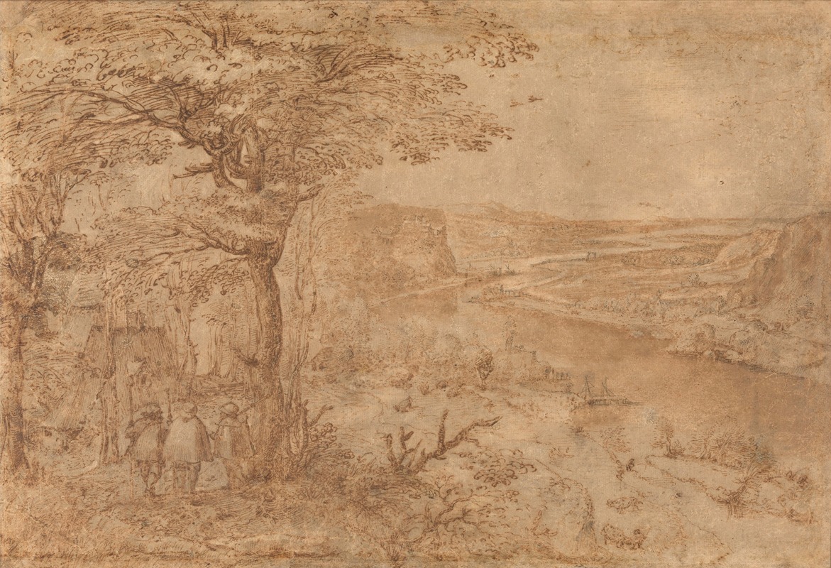 Landscape with Pilgrims by Питер Брейгель Старший — digital art print download