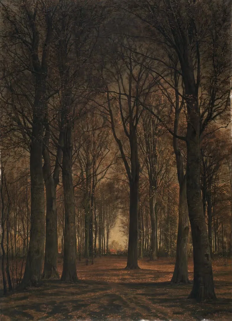 Осенний пейзаж by Альфред Эльсен, 1877 — digital art print download