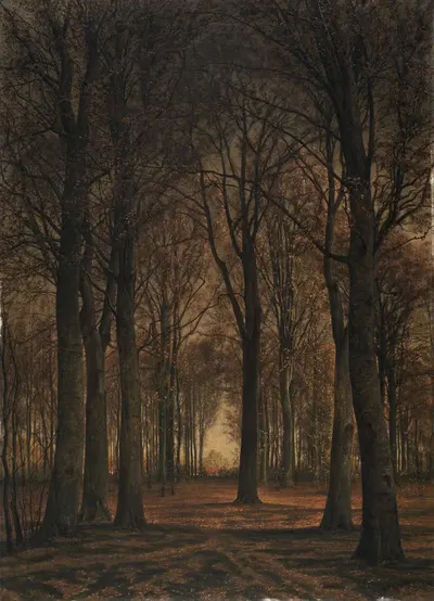 Осенний пейзаж by Альфред Эльсен, 1877 — digital art print download