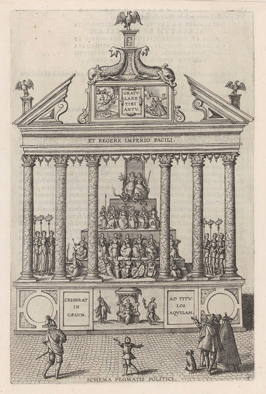 Political Theatre by Pieter van der Borcht the elder, 1602 — digital art print download