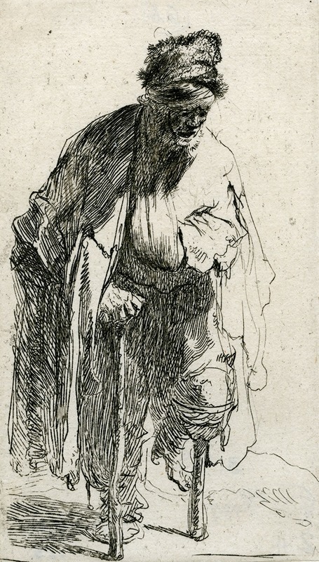Beggar with a Wooden Leg — Рембрандт ван Рейн