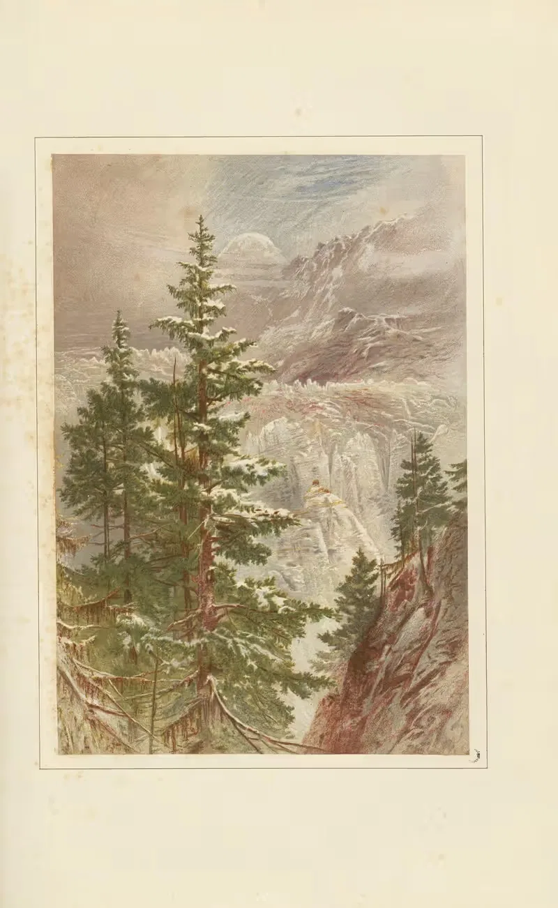 Ледник Горнора by Илайджа Уолтон, 1867 — digital art print download