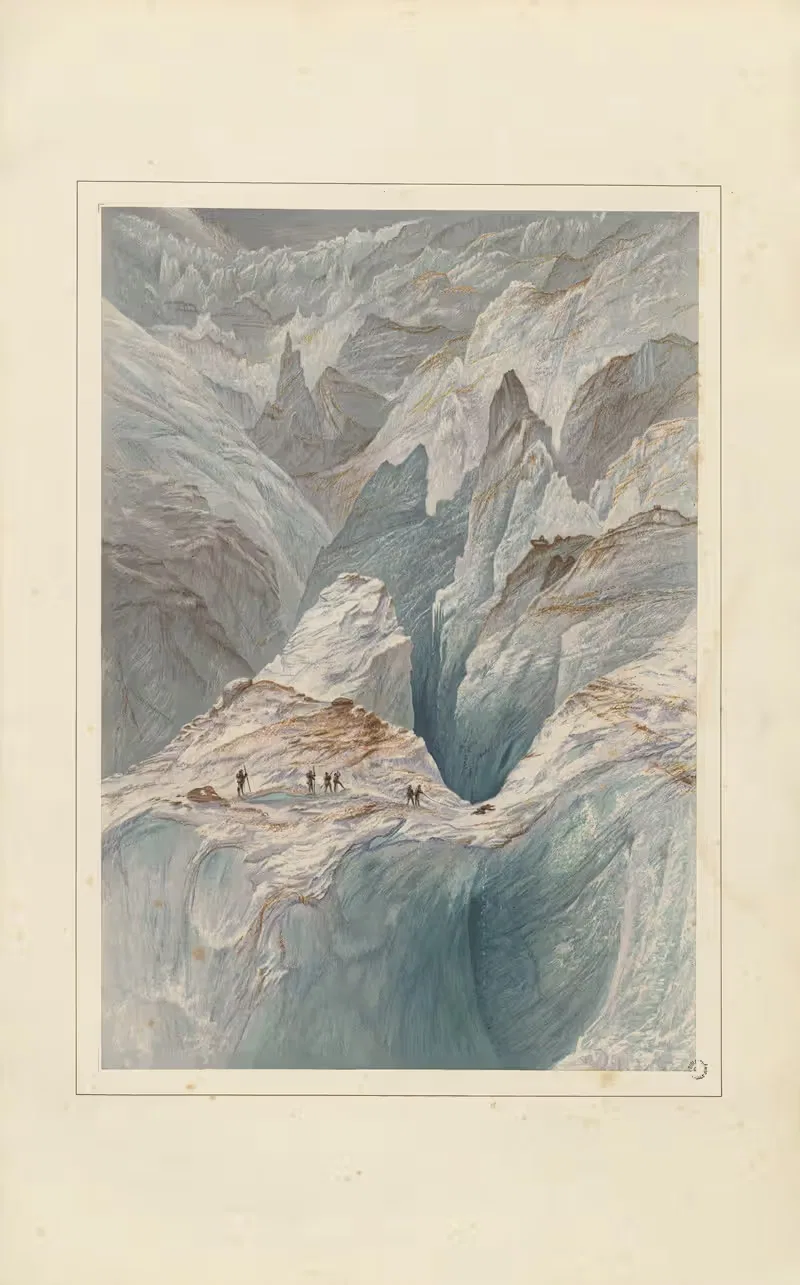 Crevasses on the Mer de Glace — Elijah Walton
