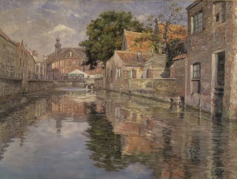 Saint Anthony's Quay in Ghent — Ferdinant Willaert