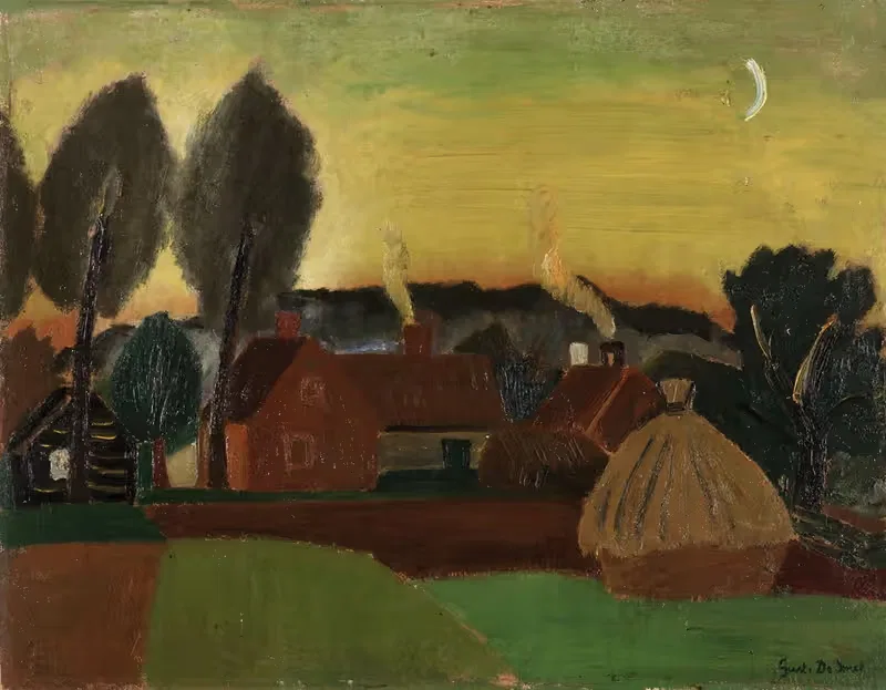 Пейзаж в вечернее время by Гюстав Де Смет, 1932 — digital art print download