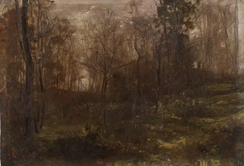 Autumnal Woodland Scene — Gustave Den Duyts