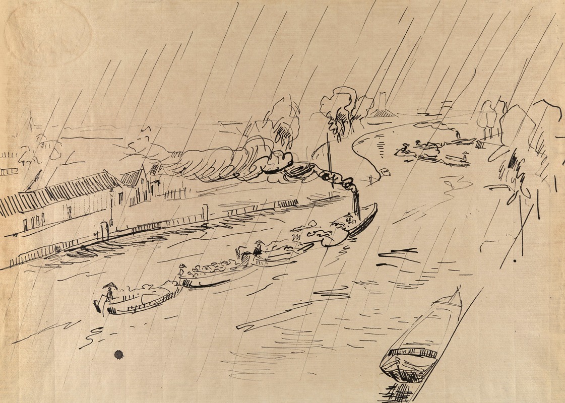 Canal in the Rain by Рик Вутерс — digital art print download