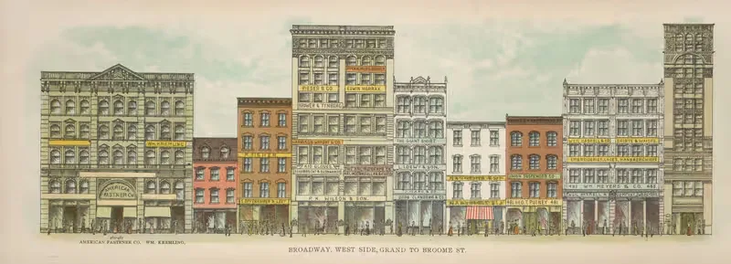 Broadway, West Side. Grand to Broome St. — Mail & Express