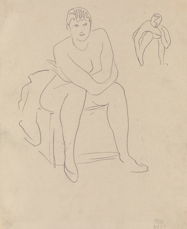 Seated Nude by Rik Wouters — digital art print download