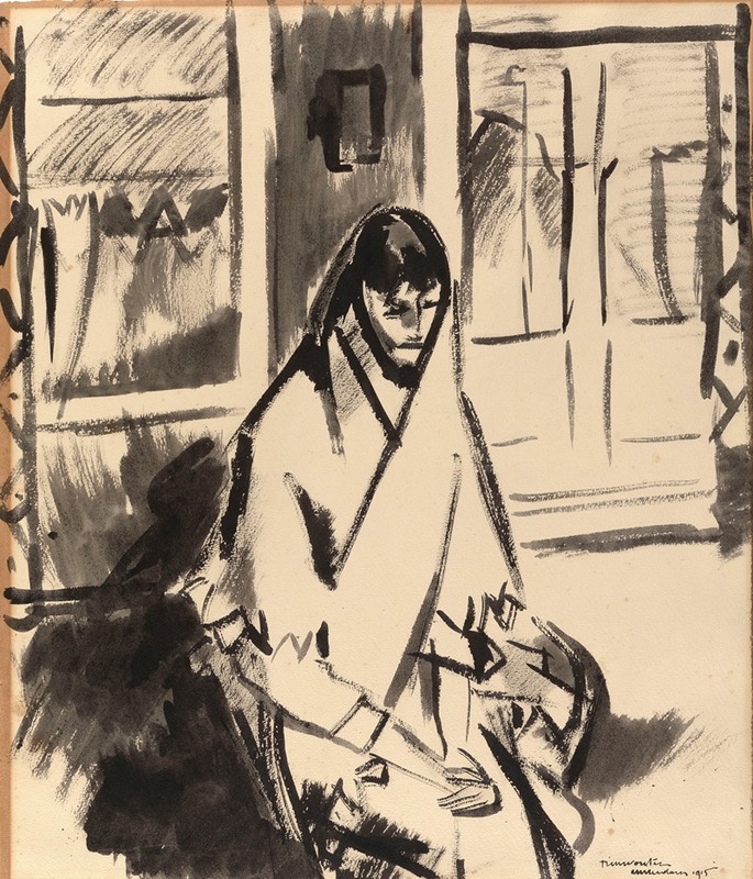 Sick Woman by Рик Вутерс, 1915 — digital art print download