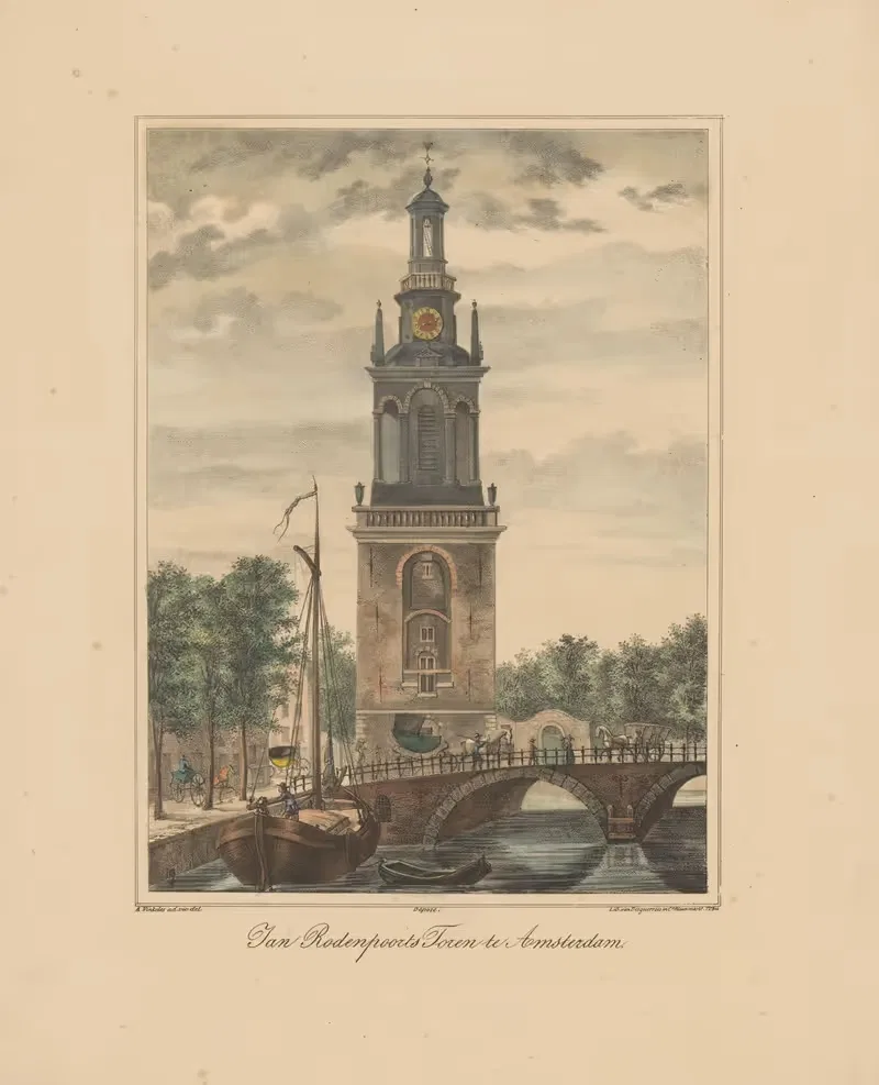 Jan Rodenpoorts Toren te Amsterdam — Abraham Vinkeles