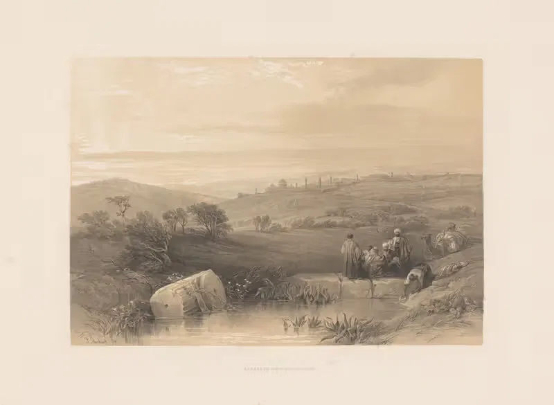 Иерусалим с северной стороны by Франсуа Стробан, 1852 — digital art print download