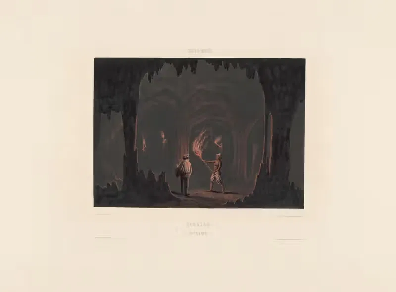 Кюрасао. Пещера Хато by Жерар Вордуин, 1860-1862 — digital art print download