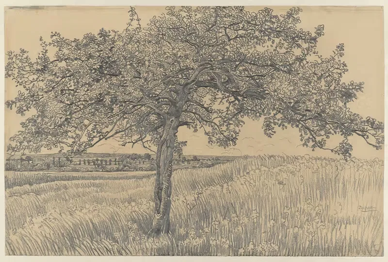 Яблоня в ландшафте by Питер Дюпон, 1880-1911 — digital art print download