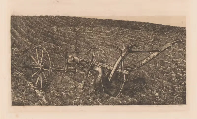 Плуг на поле by Питер Дюпон, 1900 — digital art print download
