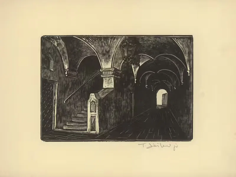 Сень дома Барычков by Тадеуш Чешлевский, 1930 — digital art print download