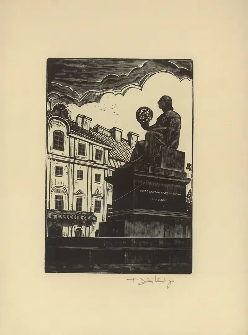 Pomnik Kopernika by Tadeusz Cieślewski, 1930 — digital art print download