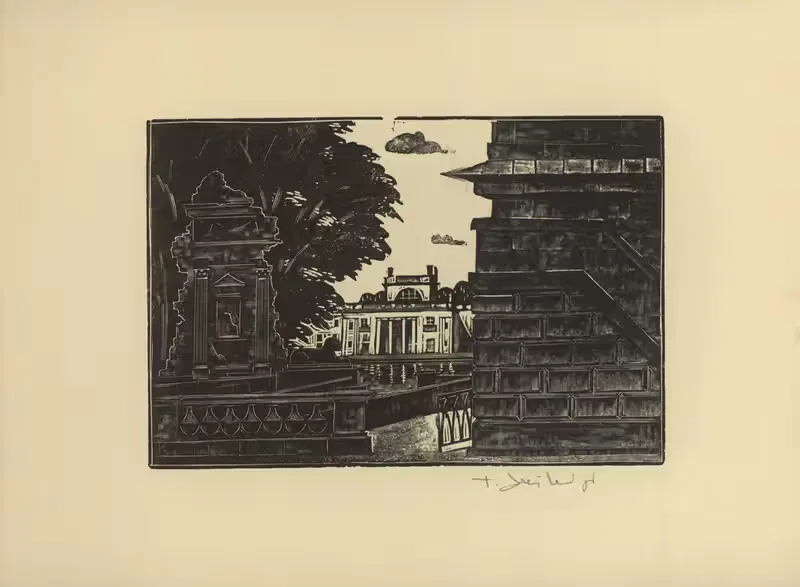 Парк — Лазенки by Тадеуш Чешлевский, 1930 — digital art print download