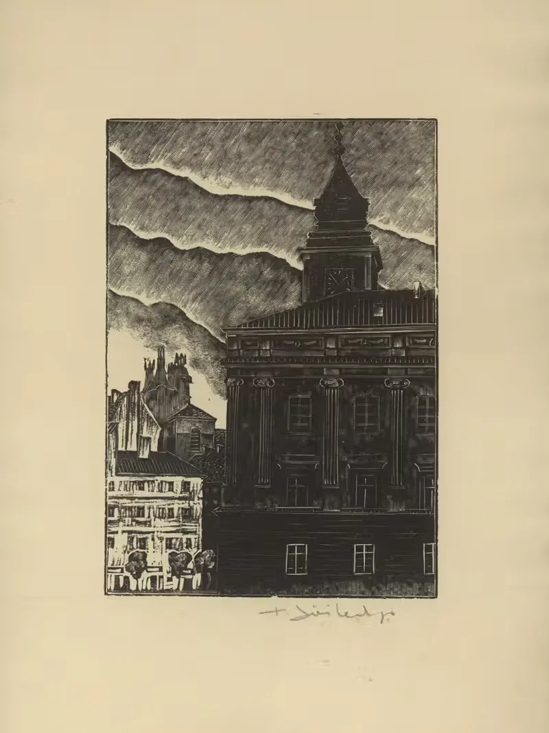 Plac Zamkowy by Тадеуш Чешлевский, 1930 — digital art print download