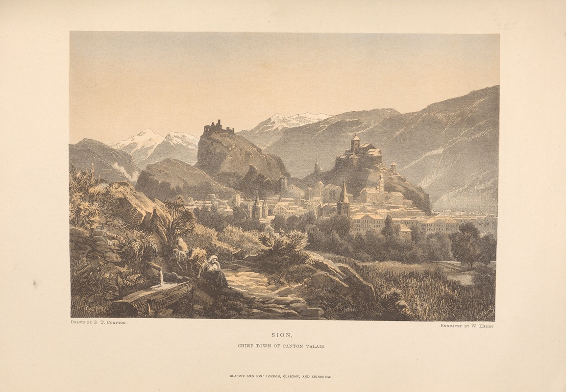 E. T. Compton – Sion by Theodor Gsell Fels, 1881 — digital art print download