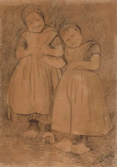 Zeeland Children by Теодор Верстраете — digital art print download
