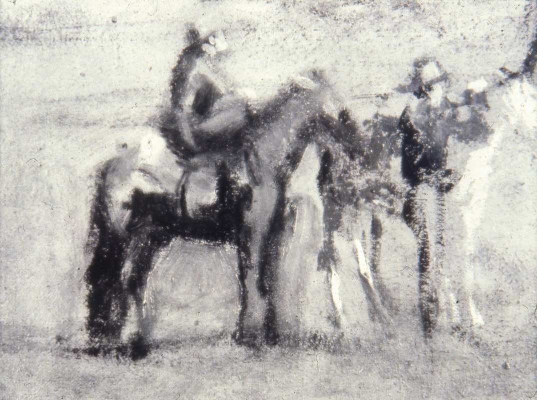Study for 'Cowboys in the Badlands' — Томас Икинс