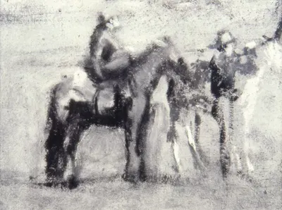 Study for 'Cowboys in the Badlands' by Томас Икинс — digital art print download