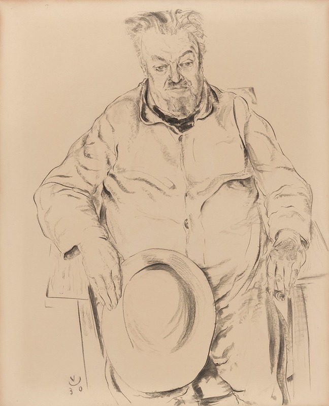 The Painter Valerius De Saedeleer by Valentijn Van Uytvanck, 1930 — digital art print download
