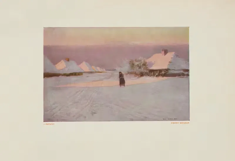 Зимний вечер by Юзеф Рапацкий, 1925 — digital art print download