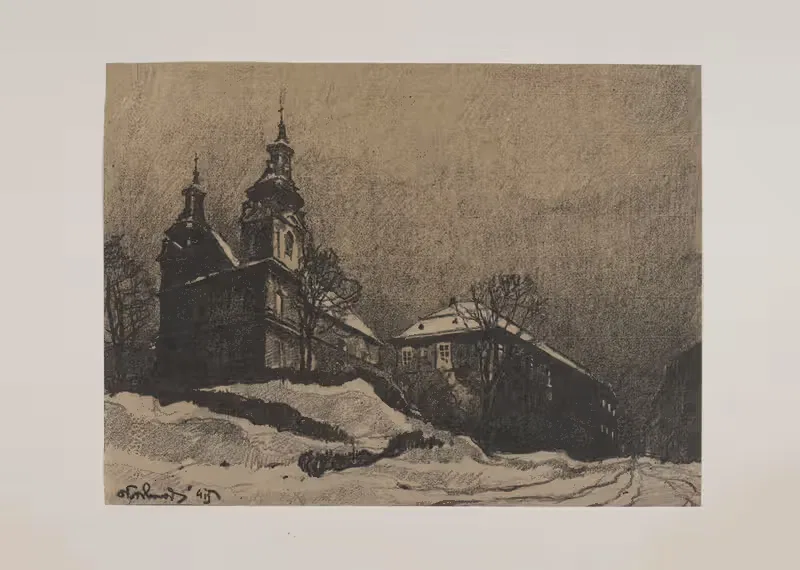Церковь OO.Кармелитов by Одо Добровольский, 1915 — digital art print download