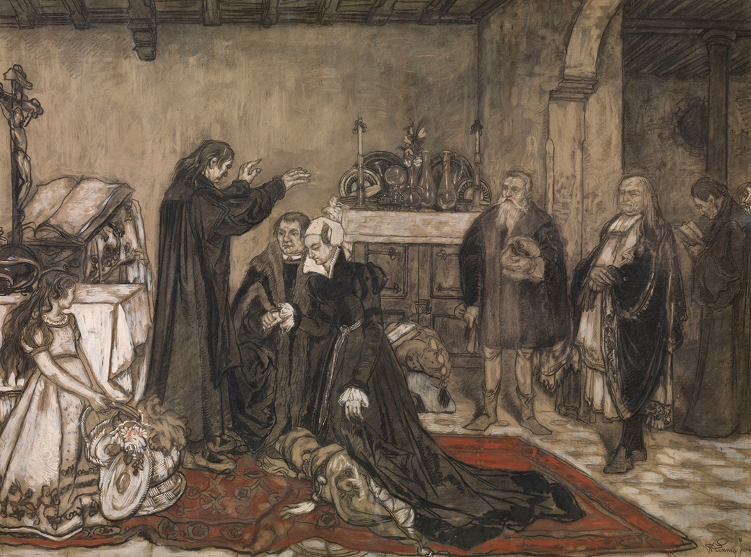 Luther's Marriage by Виллем Линнинг младший — digital art print download
