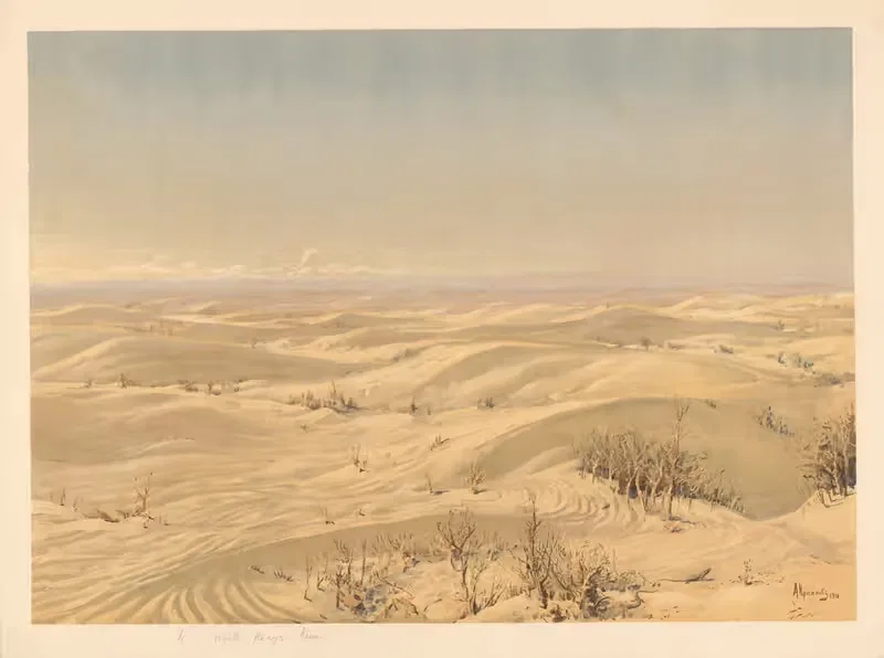 Пустыня Кызылкум by Аркадий Афанасьевич Чумаков, 1910 — digital art print download