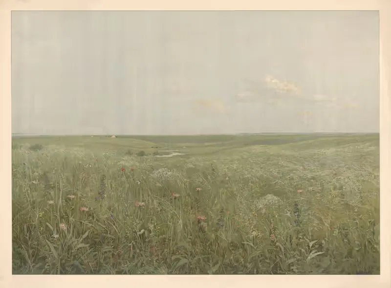 Казахская степь by Аркадий Афанасьевич Чумаков, 1910 — digital art print download