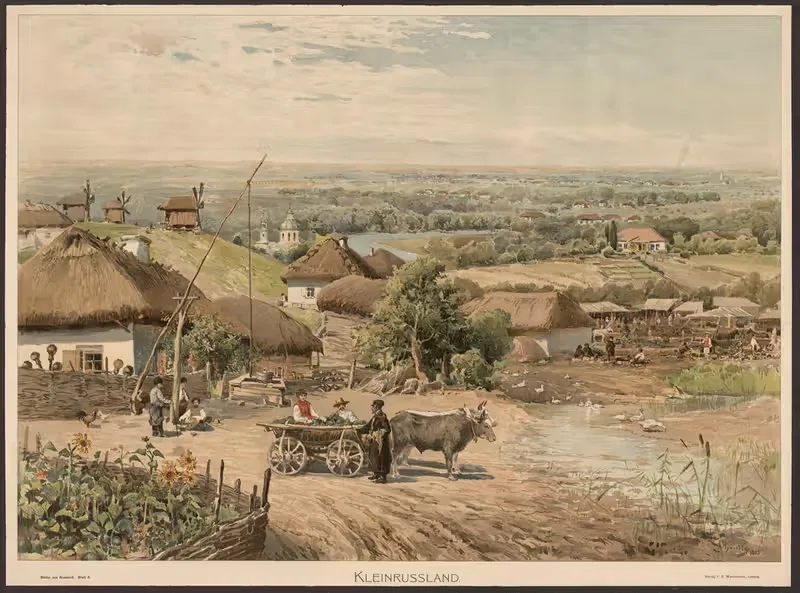Маленькая Россия by Аркадий Афанасьевич Чумаков, 1905 — digital art print download