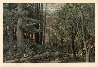 From the Allegheny Mountains by August Specht, 1920 — digital art print download