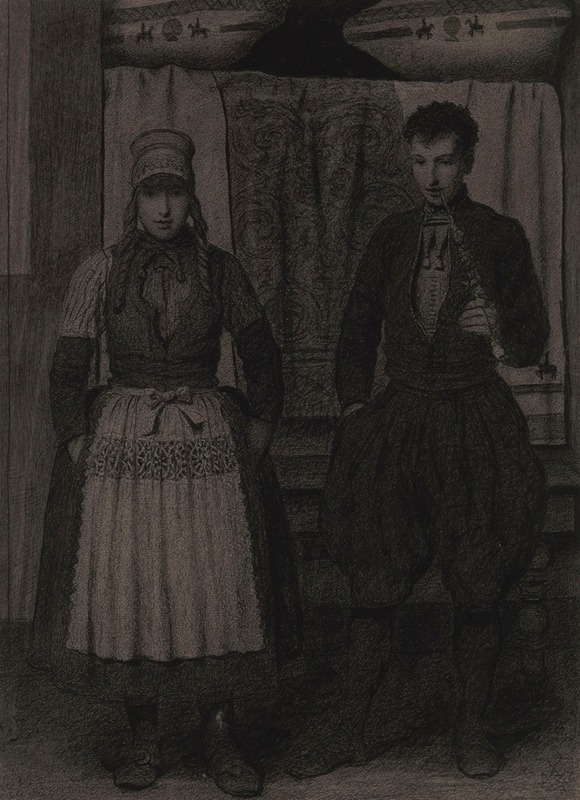 Couple From Marken by Ксавье Меллери — digital art print download