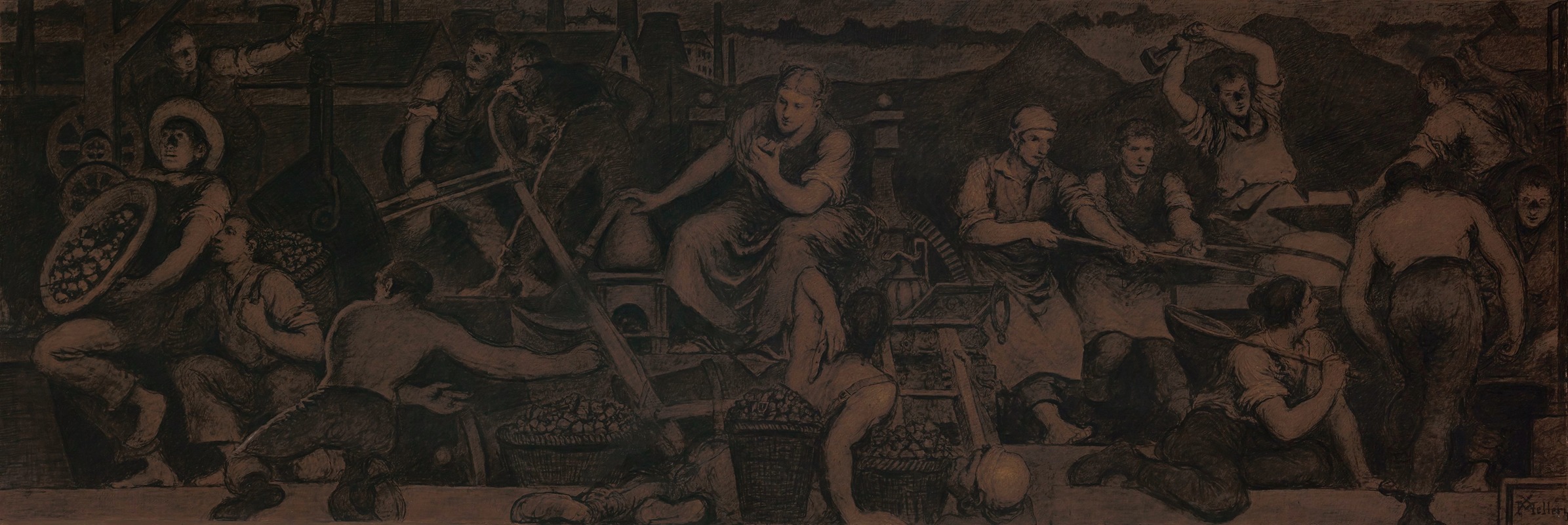 The Metallurgical Industry by Ксавье Меллери — digital art print download
