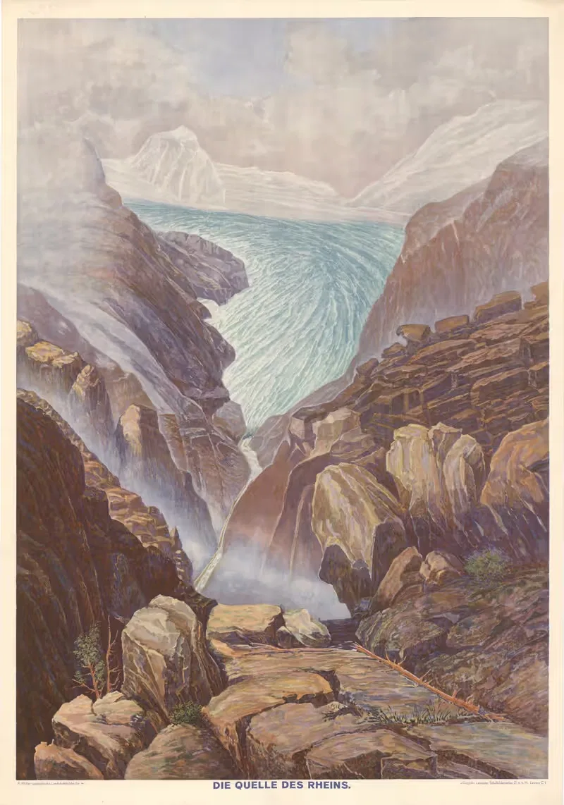 Источник Рейна by Б. Мюллер, 1930 — digital art print download