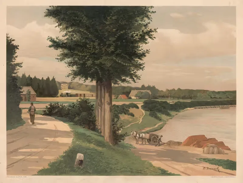 Айссел близ Рхедена by Бернардус Бюэнинк, 1901 — digital art print download