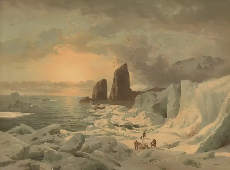 Rudolf Island by Carl Hasch, 1890 — digital art print download
