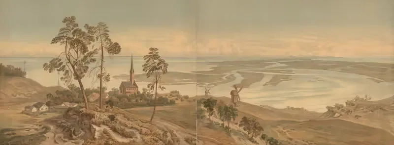 Щецинская лагуна by Эд Хёльцель, 1890 — digital art print download