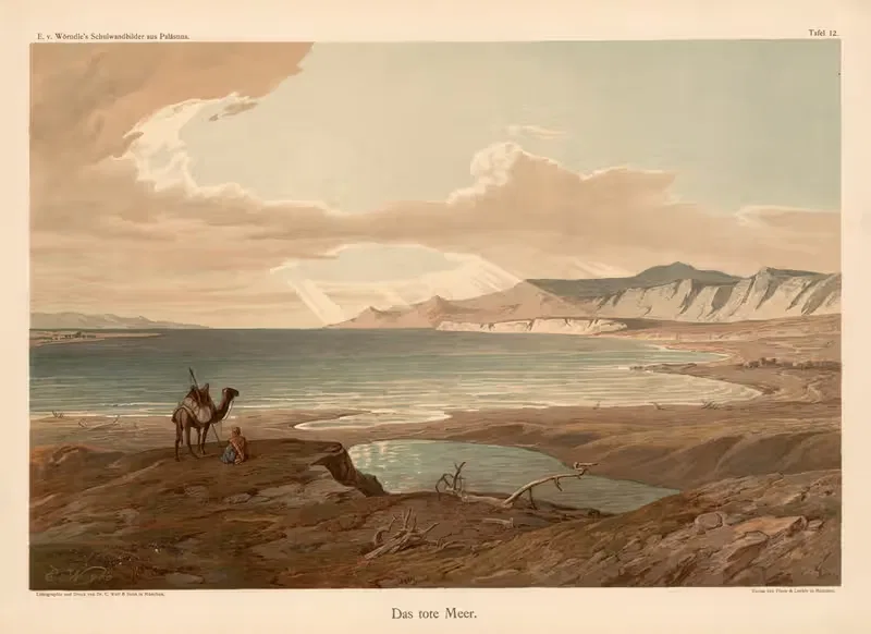 The Dead Sea by Edmund von Wörndle, 1900 — digital art print download