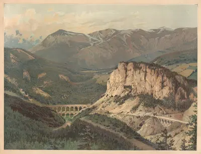 Semmering by Erwin Pendl, 1890 — digital art print download