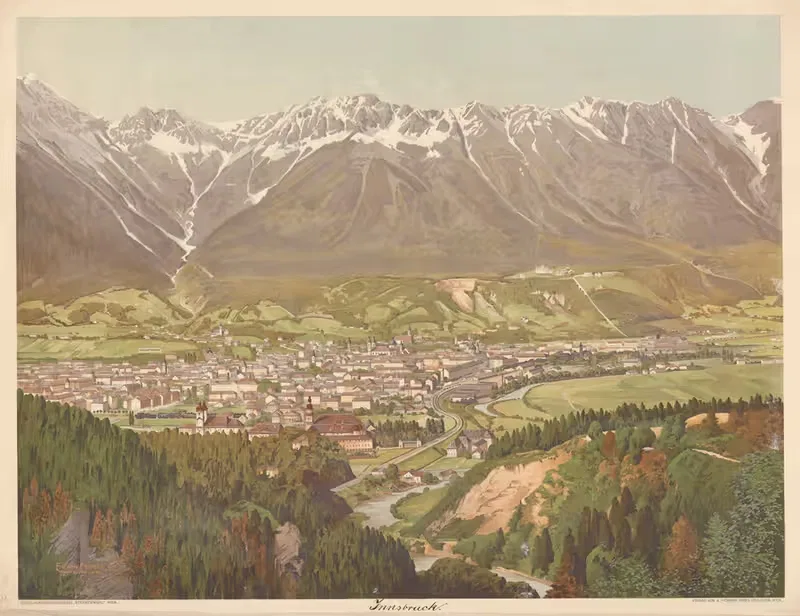 Innsbruck by Erwin Pendl, 1890 — digital art print download