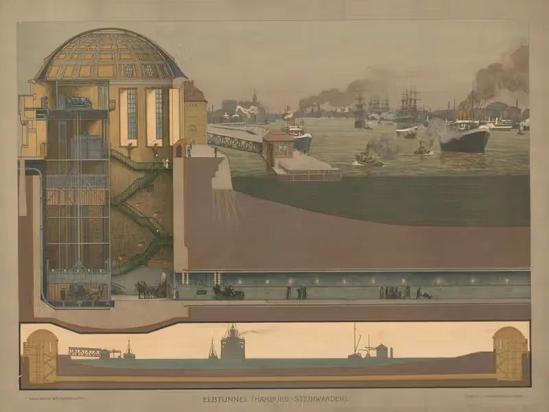 Elbe Tunnel (Hamburg-Steinwärder) — F. E. Wachsmuth