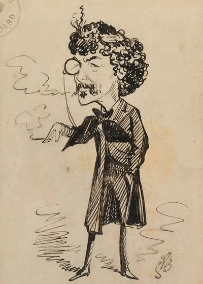 James Abbott McNeill Whistler by Альфред Брайан, 1883 — digital art print download