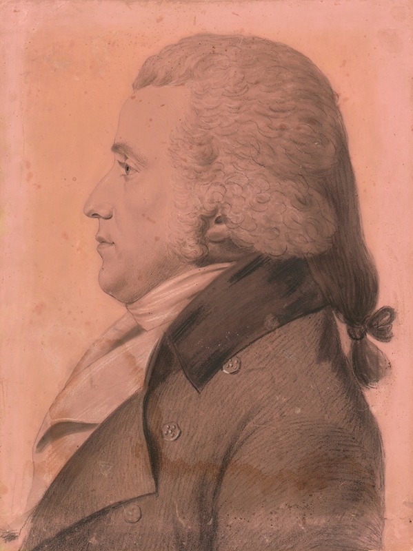 William Hill Wells by Charles Balthazar Julien Févret de Saint-Mémin, 1798 — digital art print download